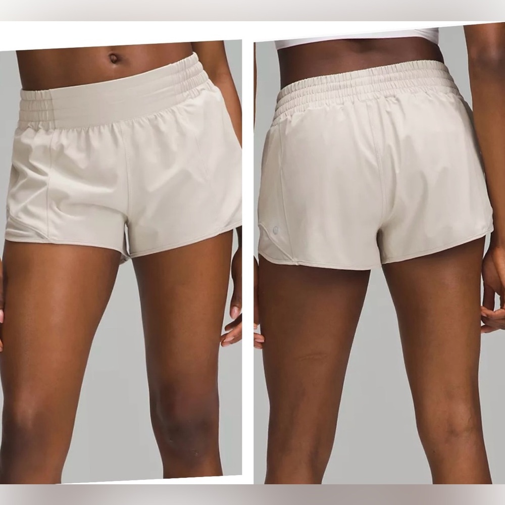 Hotty Hot High Rise 2.5 Lululemon shorts Size: 8 in Mojave Tan